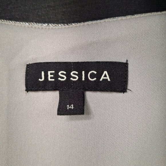 Wrap Dress Bodycon Ombre Ruched Cocktail Length Lux Silver Gold Size 14 - Picture 11 of 13